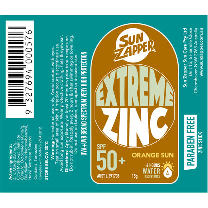 Orange Sun - Sun Zapper Extreme Zinc Stick